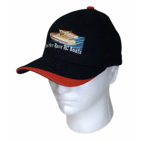 Radio Control Boat Racing Baseball Cap Truckers Hat Black Adjustable Hook & Loop - Picture 2 of 7